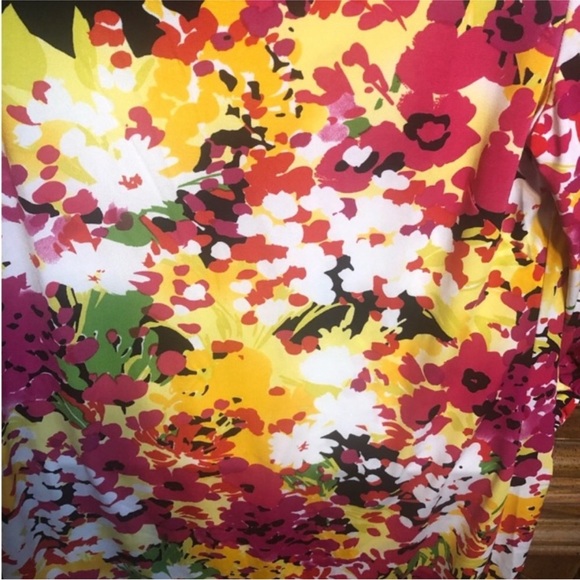 LONDON TIMES Bright And Colorful FLORAL Dress Size 8 - Picture 4 of 12